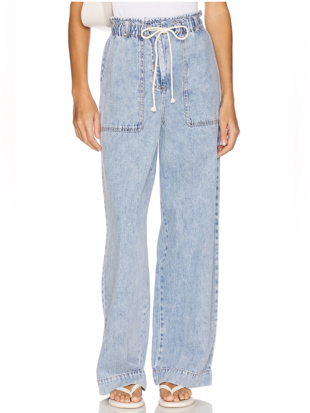 Rails Ryan Drawstring Jeans in Faded Indigo